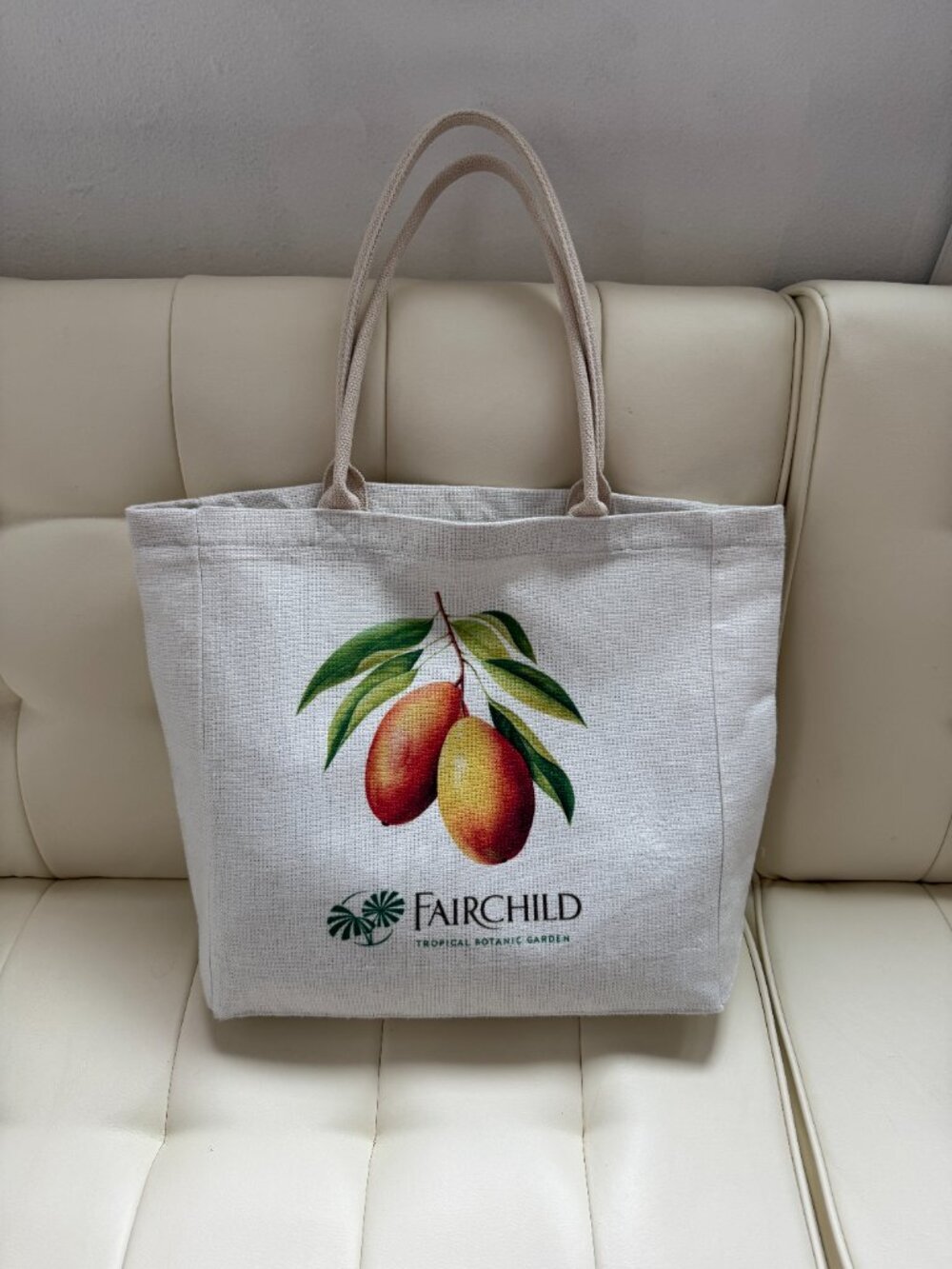 Fairchild Tropical Botanic Garden Miami FL limited edition mango tote bag NWOT